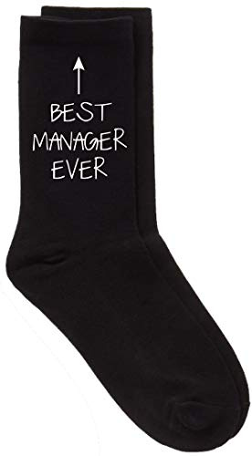 60 Second Makeover Limited Best Manager Ever Black Calf Funny Socks Birthday Socks Funny Manager Gifts For Men Gift For Boss Presents Office Secret Santa One Size