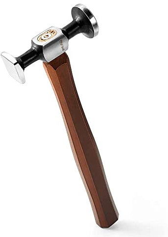 wuta piel martillo (mango de acero de bola, mango martillo mazo de piel Craft herramienta