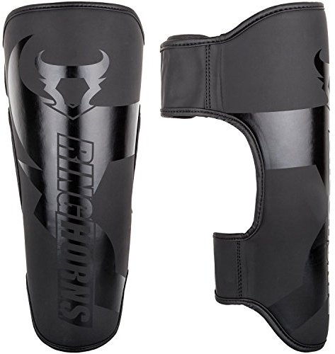 Ringhorns, Charger Protège-Tibias, Homme, XL, Noir/Noir