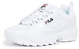 Mens Womens Fila Disruptor II White Premium Trainers - EU 43