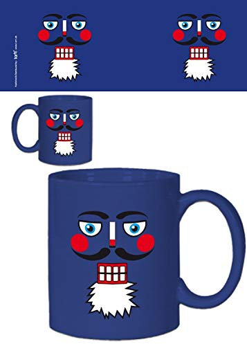1art1 Weihnachten Nussknacker Gesicht Foto-Tasse Kaffeetasse 9x8 cm