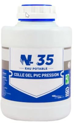 Pegamento N-30 PVC PRESION 250 ml con pincel Fórmula sin THF/Piscina o evacuación