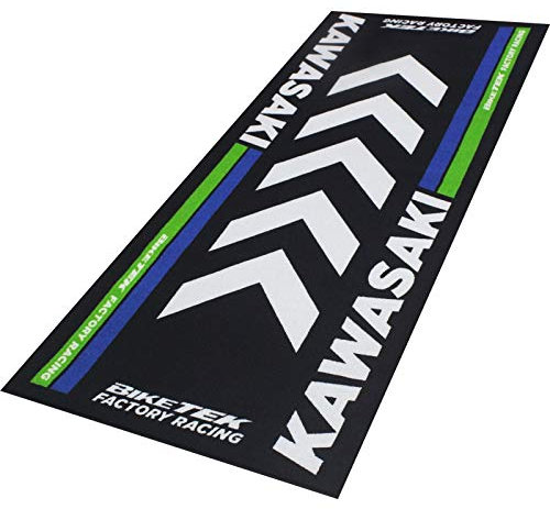 Bike It Teppich Biketek Kawasaki Serie 4 Garagenmatte Motorradteppich