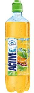 Active O² O Two Fresh Orange Maracuja (8 x 0,75l) - inkl. 2,00 Euro DPG EINWEG Pfand - mit natürlichem Adelholzener Mineralwasser und 20% Frucht · wenig Kohlensäure
