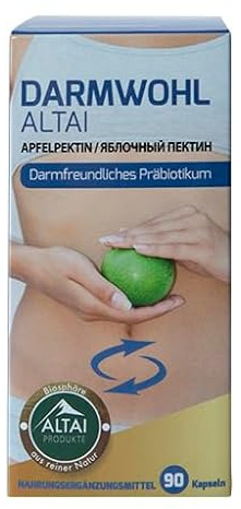 Darmwohl Altai Apfelpektin - 90 Kapseln - senkt Cholesterin, hilft bei Durchfall