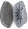 HIEERBUS Scrubber per il corpo in silicone, scrubber esfoliante delicato per il corpo in luffa in silicone da doccia con setole facilmente schiumose (grigio)