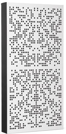 Bluetone Acoustics Binary AbFuser Akustikpaneele – Schalldämmung Akustikplatten – Akustik Absorber und Diffusor zum Heimkino, Studio, Wohnzimmer- Acoustic Panel (100x50x7cm, Weiß)