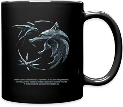 Spreadshirt The Witcher Tous Les Emblèmes De La Saison 1 Tasse Mug, taille unique, noir