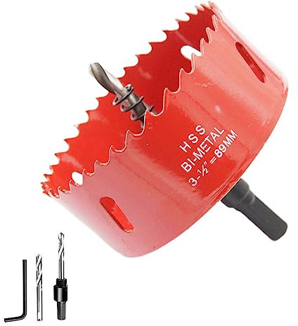 Scie cloche 89mm LAIWEI pour percer des trous dans le bois, le placoplâtre, le PVC, etc. Outil de perçage tranchant et durable