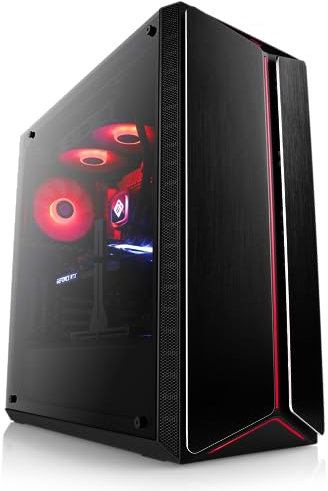 Boost Boxx PC de Jeu avec Windows 11 Famille, AMD Ryzen 7 7800X3D 8X 4200 MHz, 1000 Go M.2 SSD, 16 Go DDR5-RAM, NVIDIA GeForce RTX 4070, Carte mère ASRock, USB 3.2, M10160H