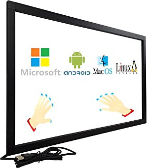 DoYoWo 85 Zoll Infrarot-Touchscreen-Rahmen, IR-Touchscreen-Overlay, Touchscreen-Panel, Freier Treiber