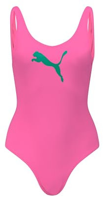PUMA Swmisuit 100000072 Costume da Bagno, Rosa, XS Donna