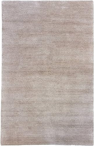 RUG STUDIOS Teppich KHANGRI UNI | Farbe: Sand | Größe: 250 x 350 cm | orientalisch | gemustert | Vintagedesign | glamourös | Landhaus | Vintage | Modern | elegant | Wohnzimmer | Schlafzimmer | strapaz