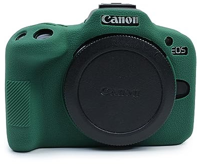 MUZIRI KINOKOO EOS R50 Case, Soft Silicone Protective Camera Cover for Canon EOS R50 - Anti-Scratch Slim Fit Soft Rubber Case with Enhanced Grip and Precise Cutout - Green