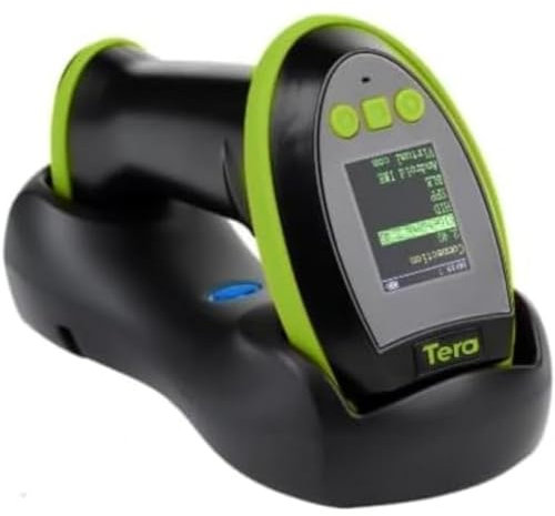 Tera Wireless 1D 2D QR Barcode Scanner: Digitaler Einstellungsbildschirm Anzeige Barcode Scann Extra Schnelle Scan-Geschwindigkeit Bluetooth 2.4G Wireless & USB Wired Handheld Image Bar Code Reader