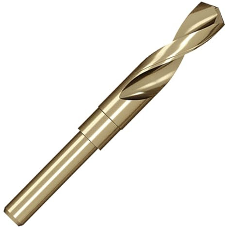 Meccion HSS-Co Broca para Metal 17mm Profesionales Brocas Helicoidal para Metal, Acero Inoxidable, Aluminio y No Ferrosos, Estándar DIN 338