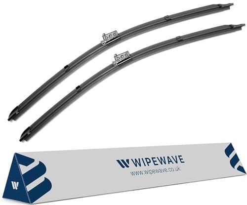 WipeWave Windscreen Wiper Blades for Mercedes E-Class 2016-2023 Saloon Estate Convertible Coupe, 24 22 Front Push Button TypeE Enhanced Clarity, Easy Replacement