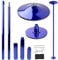 PRIOR FITNESS Pole Dance Tanzstange 45mm von 2,35 bis 2,74 m Höhenverstellbar,2 Modi: drehend/statisch,bis 200 kg belastbar,Verein, Club, Party (Blue)