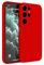 HAFFAN Custodia in Silicone TPU Compatibile con Samsung Galaxy S24 Ultra (6.8), Cover Case Protettiva per Cellulare - Rosso Cina