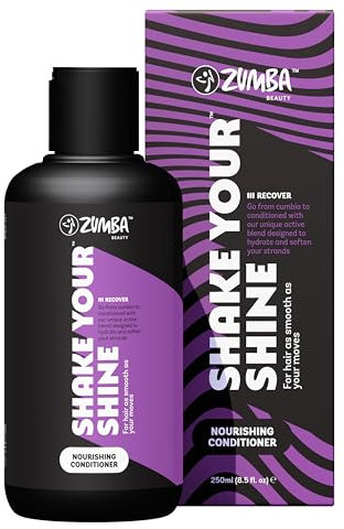 Zumba Après Shampoing sans Sulfate ni Parabène ni Silicone à l'Huile d'Argan - 250ml - Après Shampoing pour Cheveux Colorés et Abîmés - Formule Spéciale Post-Entraînement