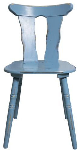 Shabby Küchenstuhl Holzstuhl Stuhl pastell blau 60er Jahre Landhaus Vintage Shabby Chic Möbel