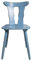 Shabby Küchenstuhl Holzstuhl Stuhl pastell blau 60er Jahre Landhaus Vintage Shabby Chic Möbel