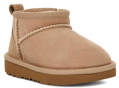 UGG Ultra Mini classico per bambini Stivali alla moda per ragazze, Sabbia, 7 Toddler