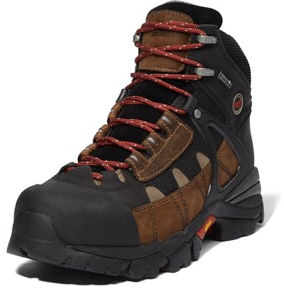 Timberland PRO Hyperion - Stivali da lavoro impermeabili XL con punta in acciaio, da uomo, Marrone-2024 Nuovo, 15 US Wide