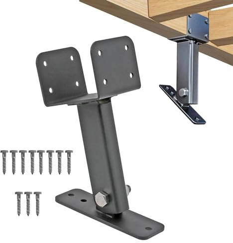 Staffa per tetto, staffe per montanti del tetto, kit di staffe per travi montanti per tetto, kit di staffe di montaggio regolabili per pergole in legno, kit di staffe per pergole in acciaio