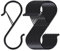 Mythosurge 10 Pezzi Gancio S,Ganci Forma S pesanti Grandi con Sistema Anticaduta Acciaio Inox Ganci S Ganci Attaccapanni Forma S Multifunzionale 9cm Ganci Cucina Forma S per Cucina, Bagno, Giardino