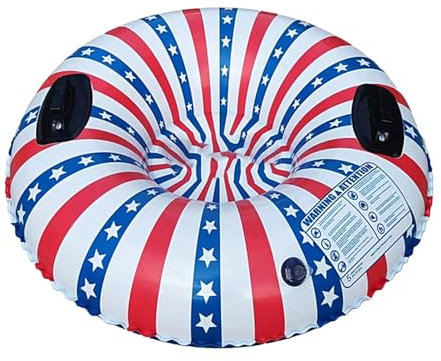 Aufblasbares Schneerohr - Robuster Schneeschlitten, dickes PVC-Material | Abenteuerrohr im Schlitten, Outdoor-Spaß im Winter mit langlebigen Griffen, einfaches Aufblasen für Erwachsene und
