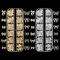 Gold Silver 3D Nail Charms,2Boxes 24Grids Bow Star Nail Gems Nail Studs,Punk Metal Alloy Rivet Stickers Bowknot Nail Art Decorations Accessories for Nail Art Design DIY Crafts (Gold Silver C)