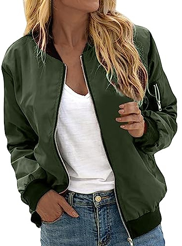 Bastwahl Bomber Jacke Damen Schwarz Frühling Oversize - Bomberjacke Damen Kurz Blouson Jacket Leichte Fliegerjacke Langarm Casual Frühling Pilotenjacke Sommer Outwear Jacke
