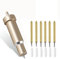 Premium Feinschnittklinge + Gehäuse, Kompatibel für Cricut Maker, Messerklinge mit Gehäuse, Air 2, Mit 2 30°Klingen, 2 45°Klingen, 2 60°Klingen, Kompatibel mit Explore Air/Air 2/Maker 3(Gold)