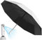 Umbrilla con ventilador 3 velocidades Protección solar Resistente a la lluvia Summer Umbrella Automática Automática Automática Triple Plegable USB Resistimiento portátil recargable para la playa, Act