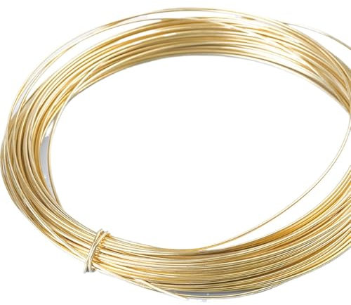 Soldadura de cobre, alambre esmaltado, alambre de latón, alambre de cobre redondo de 5 m for manualidades con cuentas.(1mm)
