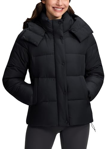 Pioneer Camp Damen Winterjacke Warm Steppjacke Outdoor Jacken für Damen | Winddicht, Wasserabweisend, mit Abnehmbarer Kapuze & Verstellbare Taille, Leicht & Wärmend für Ski, Wandern, Camping, LÄssig