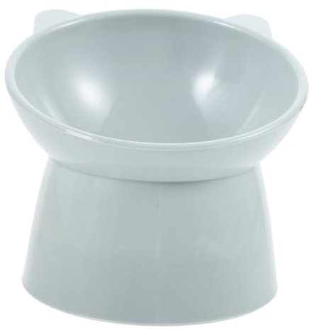 Toyvian Bol Nourriture Élevé pour Chat Inclinée Plastique Réutilisable Bol Vomissements pour Animaux de Compagnie Design Confortable et Pratique