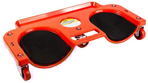 MaxWorks MaxxHaul 80748 - Rodilleras rodantes con Marco ABS de Alto Impacto, 5 Ruedas giratorias, Soporte para Bandeja de Herramientas, Multicolor, pequeño