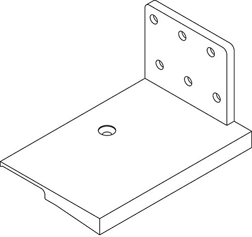 Universal-Schwellenhalter EIFEL T, größer/gleich 70 mm, Kunststoff schwarz, 1 Paar