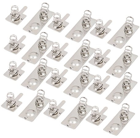 sourcing map 12 Pairs AA Batteries Metal Battery Spring Contact Plate Replacement for Remote Control Battery Charger