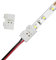 Masterwon 2835 2 Pin 8mm LED Strip Connector - Strip to Wire Quick Solderless Connection for 12v Non-Waterproof Single Colour Led Strip Lights