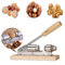 LINKLKBOY Nussknacker für nüsse,Manueller Hochleistungs-Nussknacker Pekannuss-Nussknacker Walnuss-Zange-Tischplatten-Küchenöffner mit Holzbasis & Griff für Pekannüsse, Haselnüsse, Mandeln Walnuss