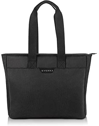 Everki Shopper 418 (EKB418) Leichte Laptop-Handtasche im Shopper-Stil für iPad / Tablet / Ultrabook bis 15,6 Zoll (39,6 cm) / 16.5 l Fassungsvermögen, Schwarz