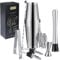 Juego de Boston Coctelera ​8pcs 304 Herramientas de Barra de Cóctel de Acero Inoxidable, Profesional Coctelera Kit de 700/600ml, Cocktail Shaker Set para Bar & casa