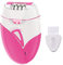 Epilateur Electrique Femme Sans Fil Visage Maillot Intime Corps avec Lumière LED USB Rechargeable Rose