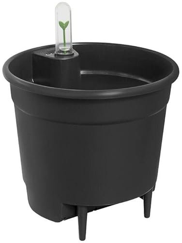 Sistema ELHO Insert Maceta AUTORRIEGO Negro 36CM para FÁCIL Cuidado DE Plantas
