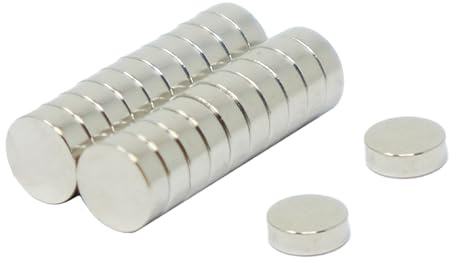 N42 Neodymium Magnet for Arts, Crafts, Model Making, DIY, Hobbies, Office, and Home - 6mm dia x 2mm thick - 0.73kg Pull - Pack of 20