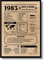 EQUIK PRODUCTS Geburtstagskarte 1983 | Geburtstagsgeschenk für Männer und Frauen | Geburtsjahr 1983 | Vintage Poster | Dekoration und Geschenkidee | Zurück in 1983 (1983)