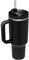 40oz Adventure Flip Cap Straw Cup mit Griff Geeignet für Leak proof Traveler's Water Cup Stainless Steel Material - Traveler's Water Bottl (New versio black)
